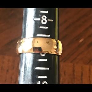 Stainless steel rose gold plated band